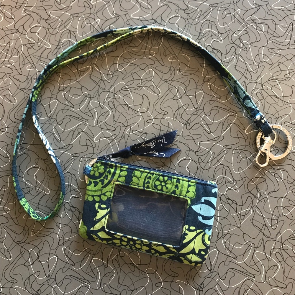 Vera Bradley Zip ID case and Lanyard